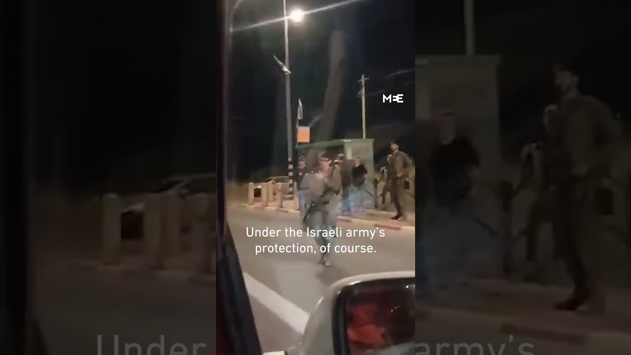 Israeli settlers block ambulance in West Bank