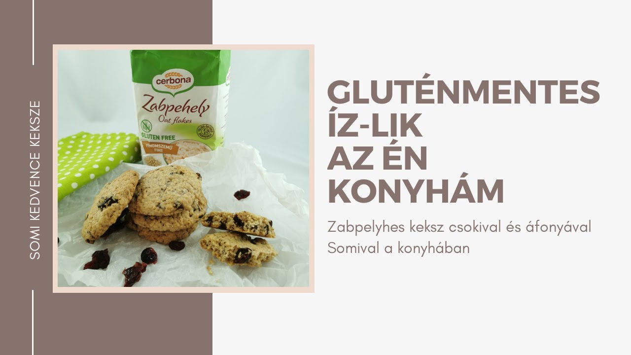 Zabpelyhes keksz csokival és áfonyával