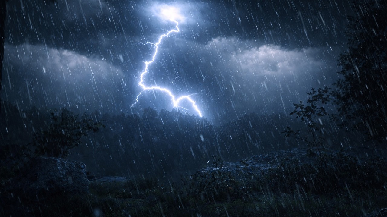 Open Field Thunderstorm | Deep Rolling Thunders Before Night | Calm Before the Storm | RDR2 ASMR