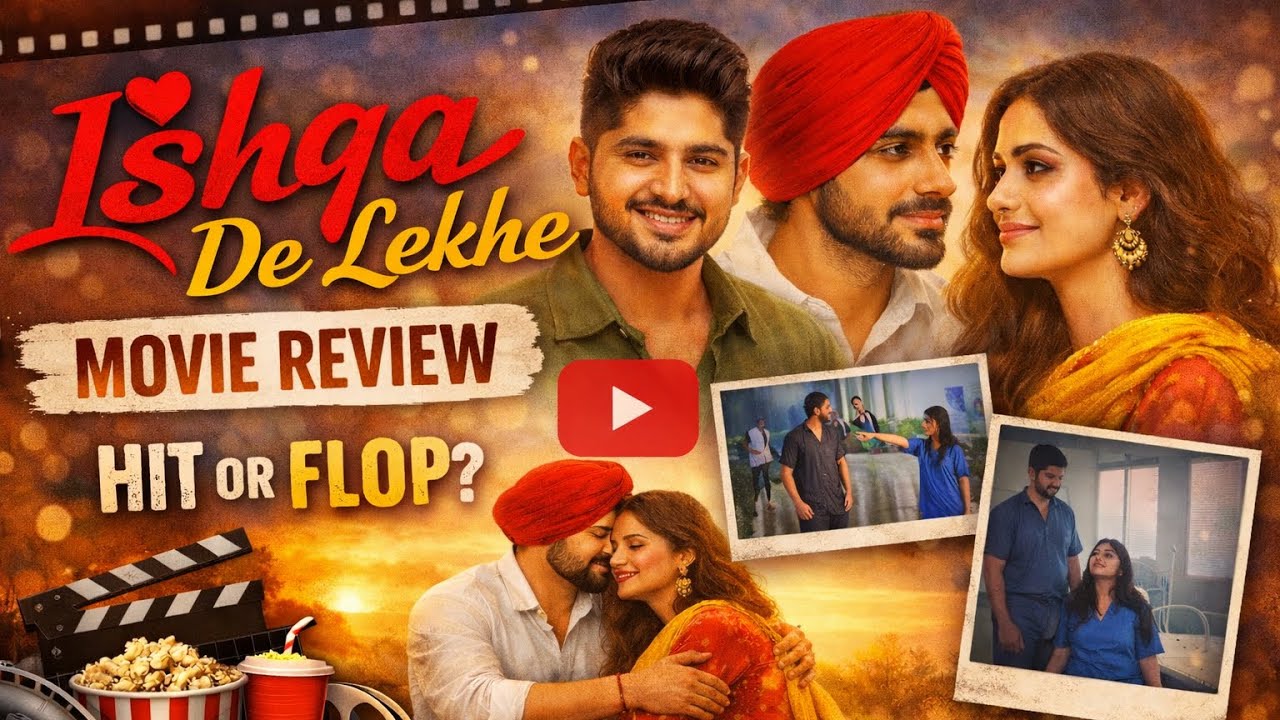 Ishqa'n De Lekhe movie dekhne gaye real Review ❤️😳 #gurnambhullar #ishamalviya #punjabimovie 