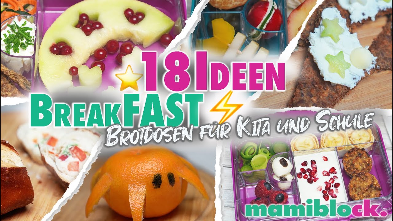 ⚡️Frühstück für Kita und Schule 🥯🥒 | Schnelle und einfache Rezepte & Ideen | Brotdose | mamiblock