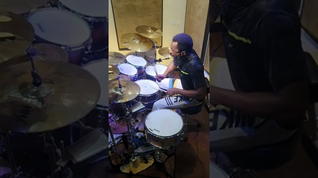 Drummer Goes Wild on African Fusion Improv 🔥🔥🔥🔥🔥 #drums #drumcover #gospelchops #jazz