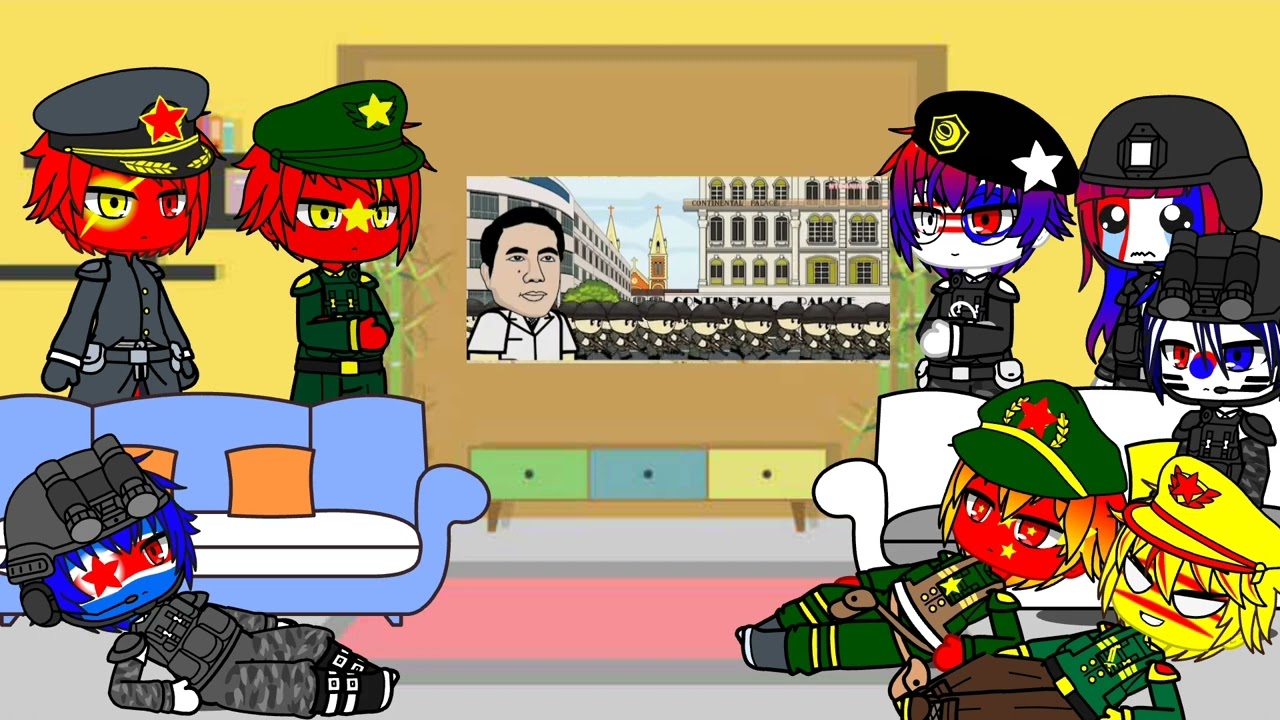 Countryhumans react to Kháng chiến chống Mỹ cứu nước ( Viet Nam War) 🇻🇳🇺🇸 Phần 3/5