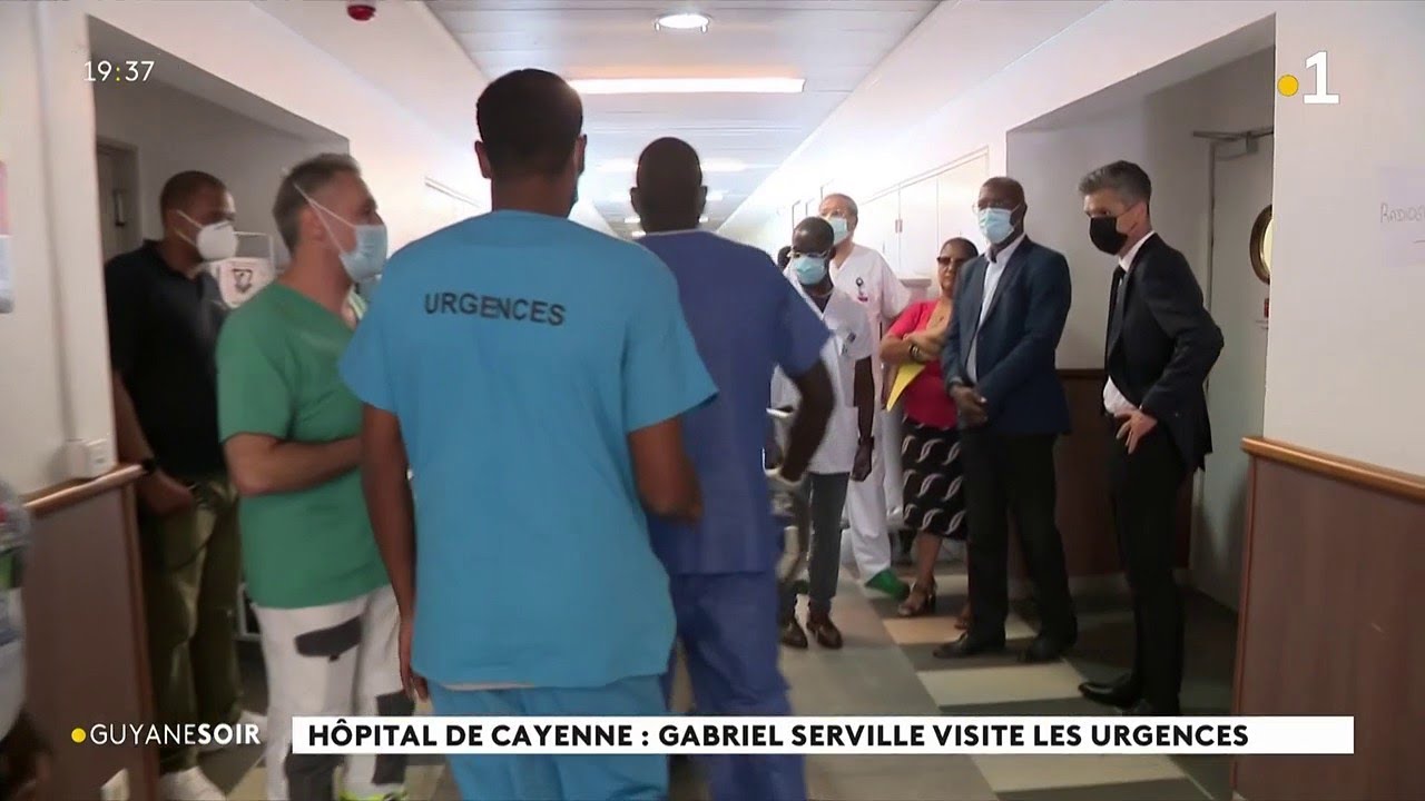 Covid-19 : Gabriel Serville s'est rendu à l'hôpital de Cayenne