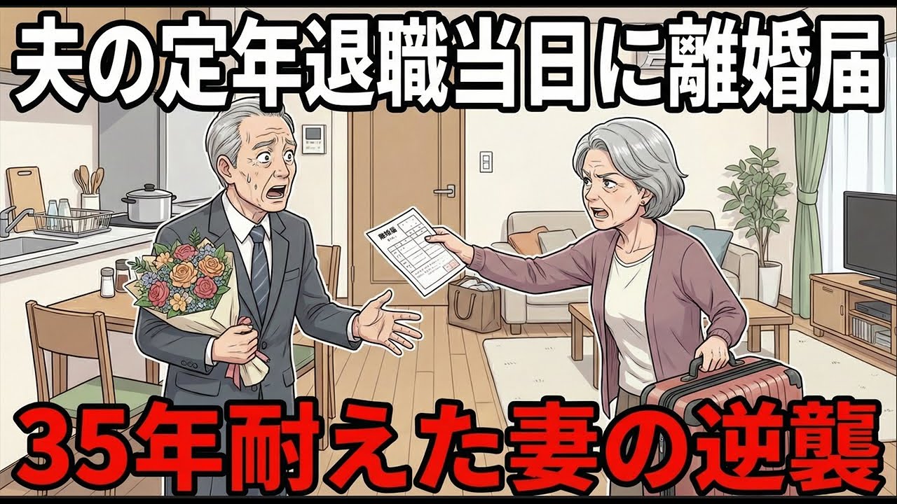 【熟年離婚】夫の定年退職当日に離婚届を叩きつけた！「今日で無料の家政婦は卒業です」35年耐え続けた妻の逆襲