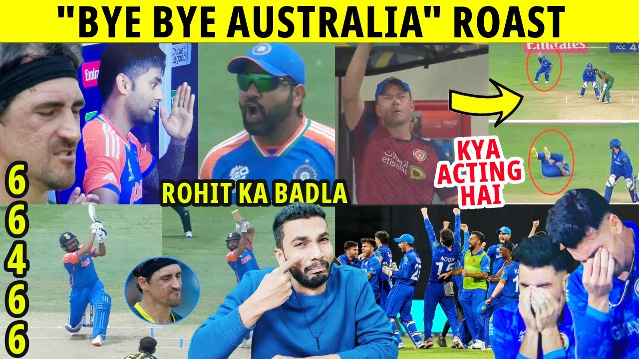 ROHIT SHARMA VS STARC 🔥🔥 GULABDIN NAIB ACTING 😂 AUSTRALIA OUT OF T20 WC