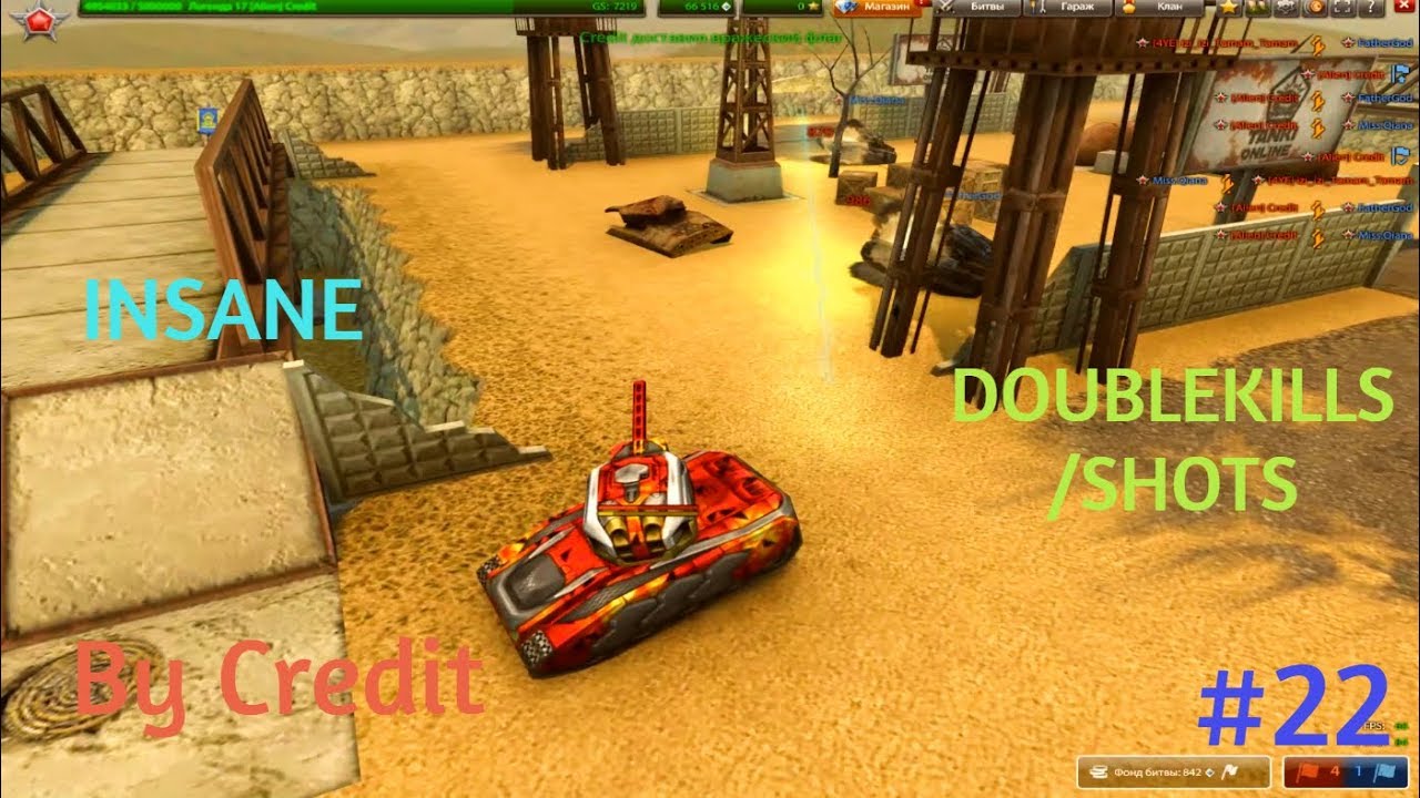 TANKI ONLINE INSANE DOUBLE-KILLS/SHOTS XP/BP #22 By Credit