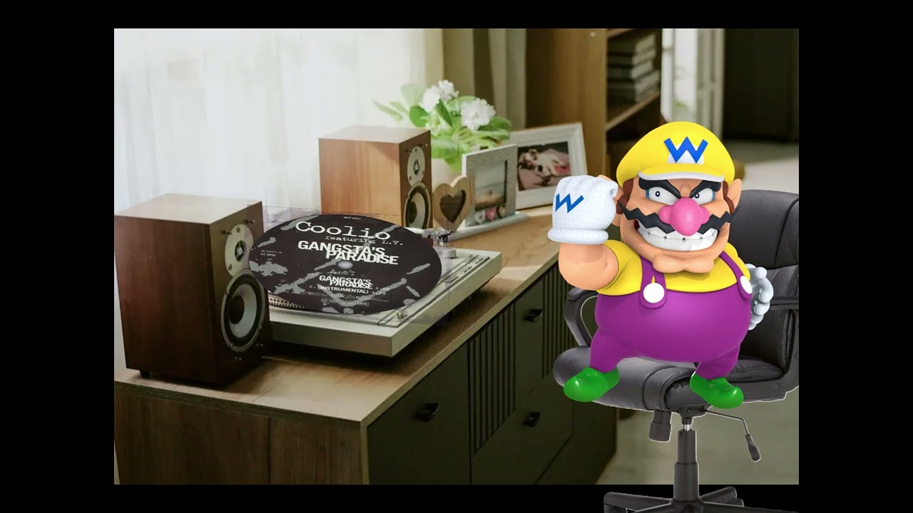 Wario dies after his vinyl player bursts into flames