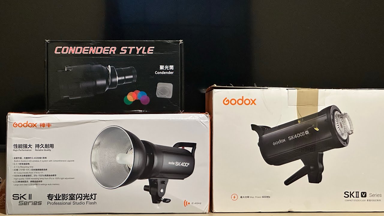 Godox SK400ii, SK400iiV, Snoot Óptico