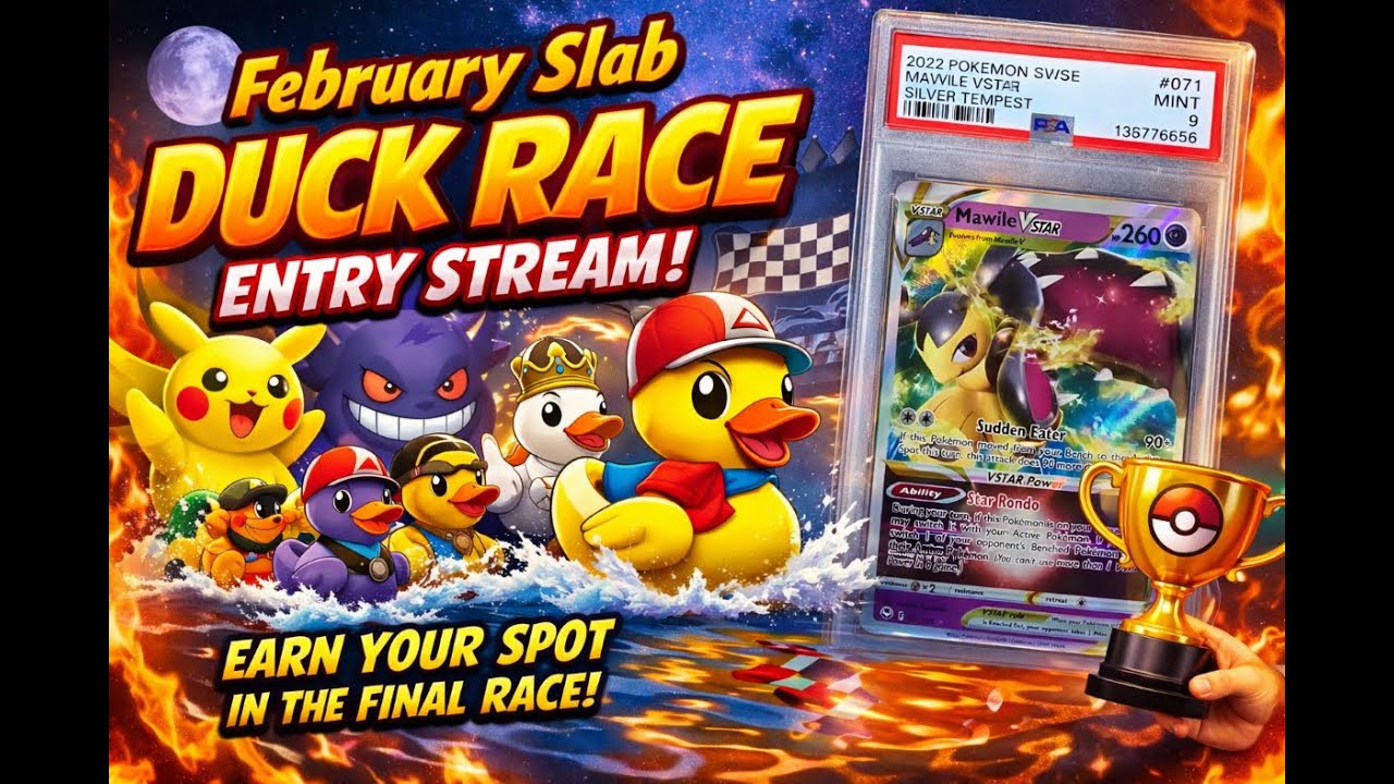 🔥🦆 FEBRUARY SLAB DUCK RACE – ENTRY STREAM 🦆🔥