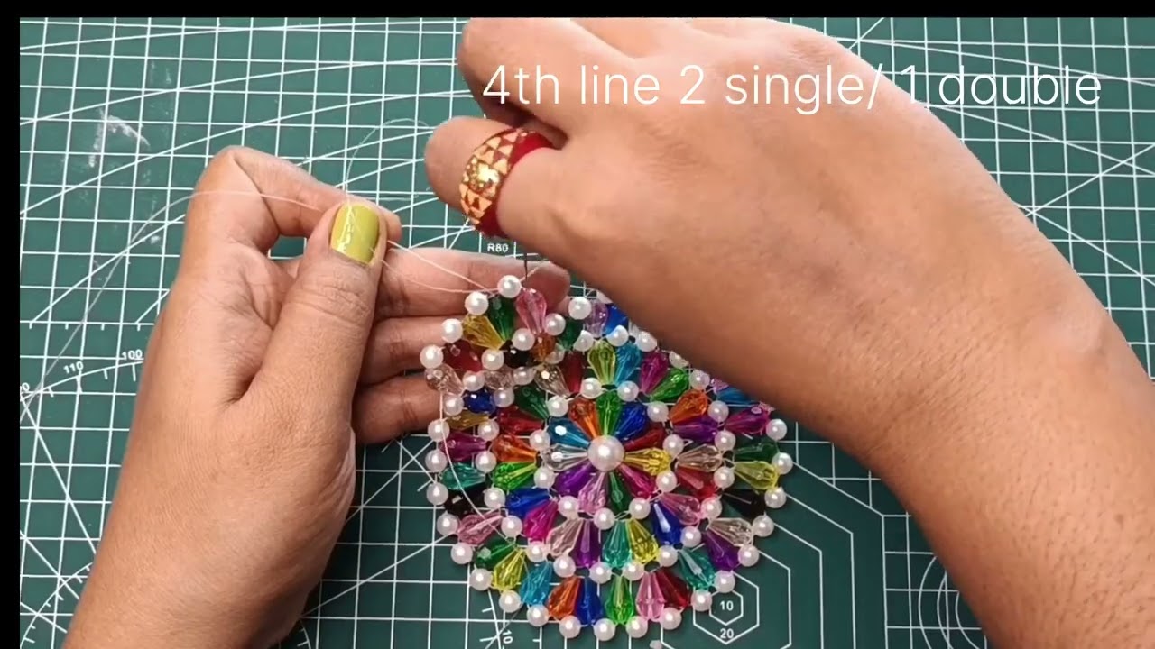 ROUND BEADED BAG FOR KIDS | PEARL BEADED BAG | MULTICOLOR CRYSTAL BEADED BAG