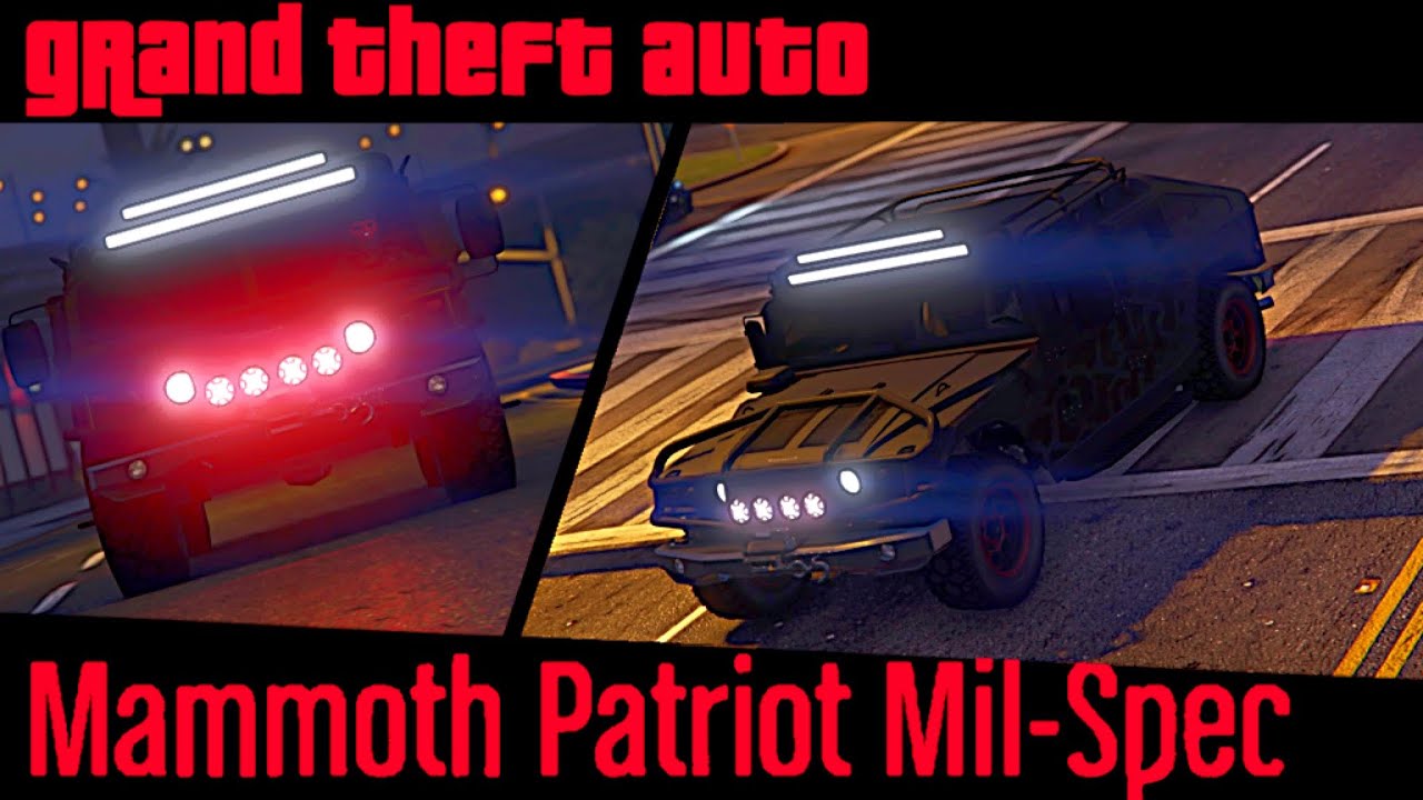 Mammoth Patriot Mil-Spec Customization - Missile Lock-On Jammer - GTA Online DLC - Red lights