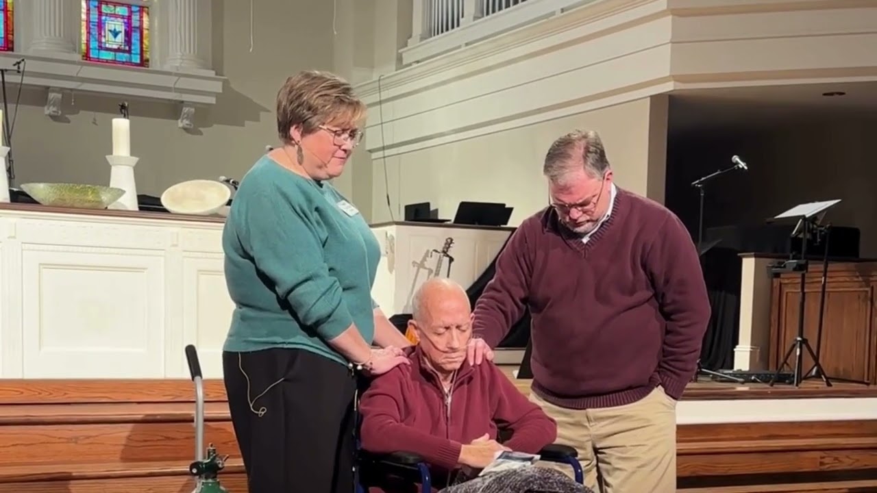 Pastors Toni Ruth & Wes Pray Over Rev. Mark Pitts