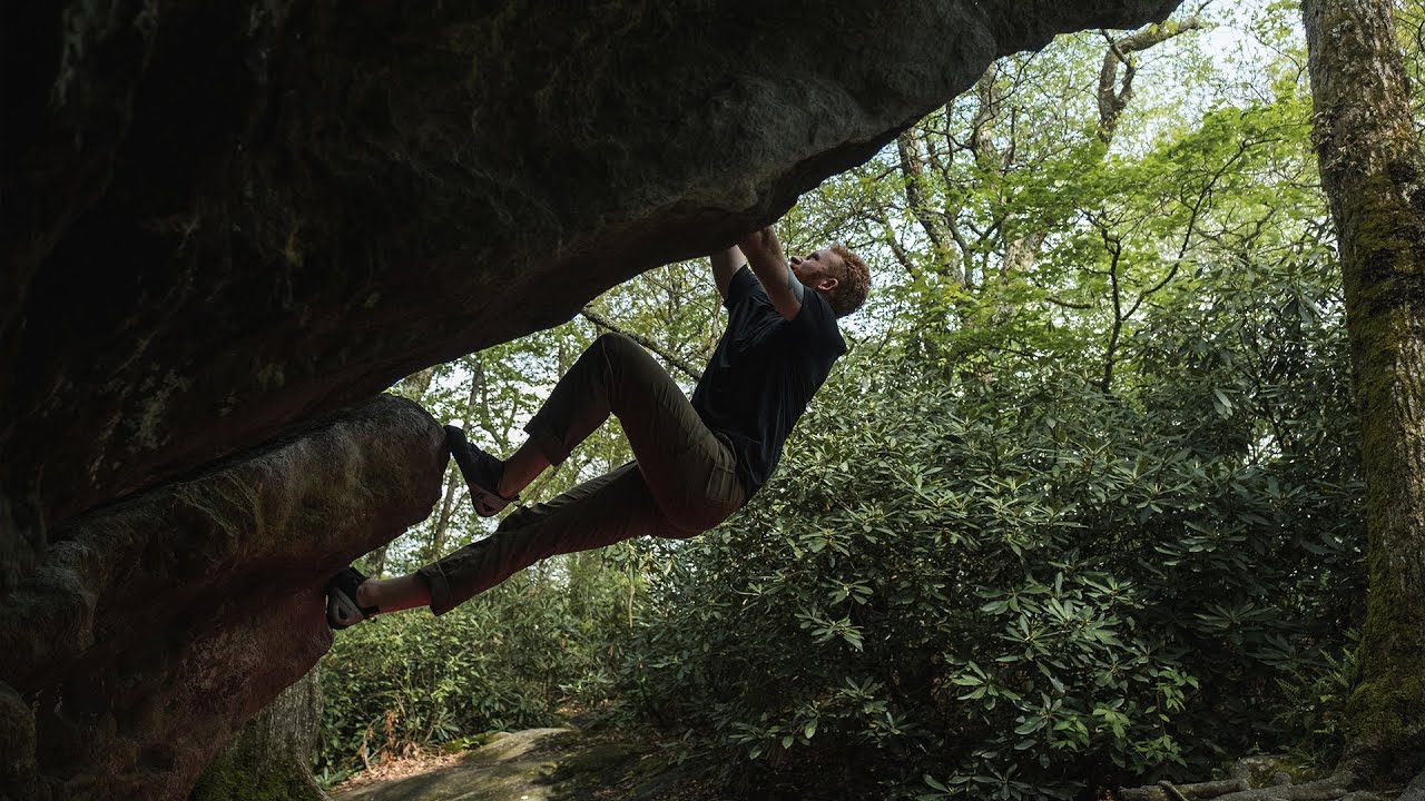 First Time Outdoor Rock Climbing Didn't Go As Planned | Bouldering Boone, NC
