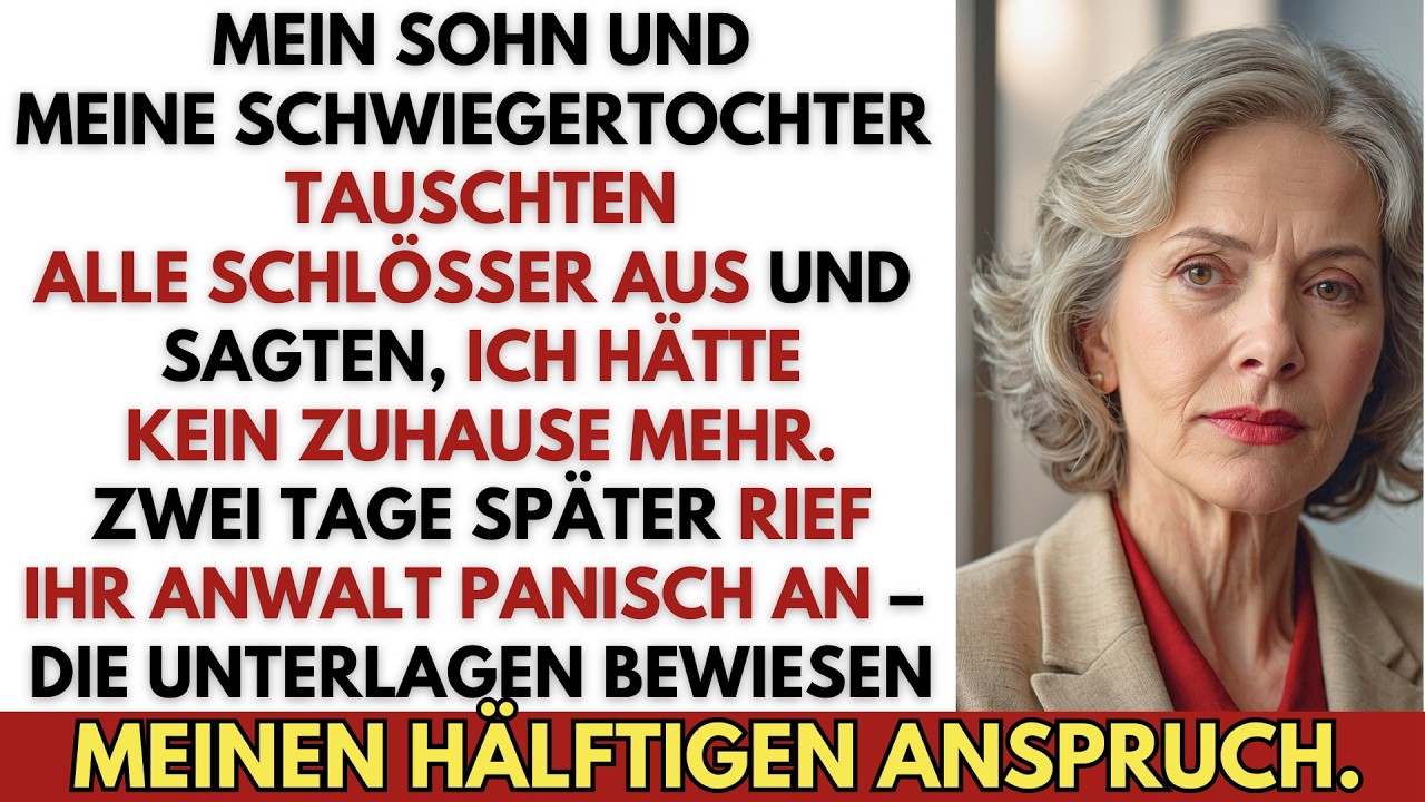 Mein Sohn und meine Schwiegertochter tauschten die Schlösser aus – ich nahm mir meinen Anteil zurück
