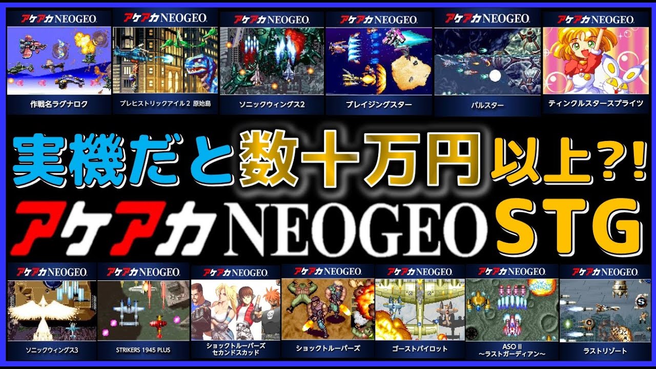 実機で買うと数十万円以上  アケアカ ネオジオ のシューティング 【NEOGEO】
