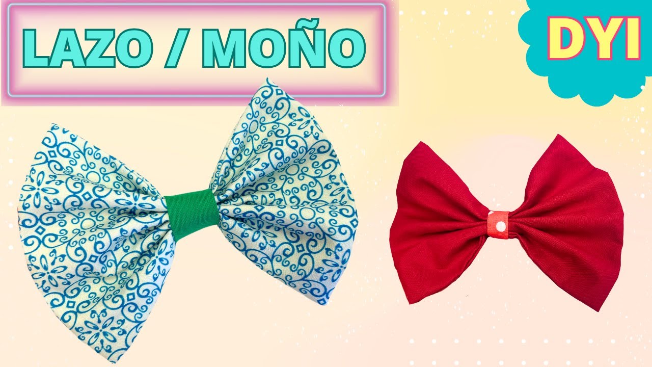 COMO HACER UN LAZO DE TELA PASO PASO | Yuyis Creations