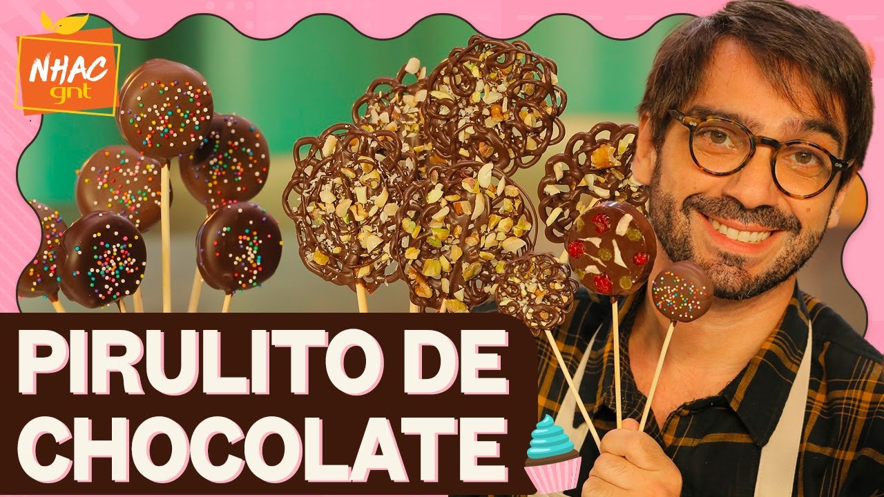 Pirulitos de chocolate com frutas secas e castanhas | Lucas Corazza | Que Seja Doce