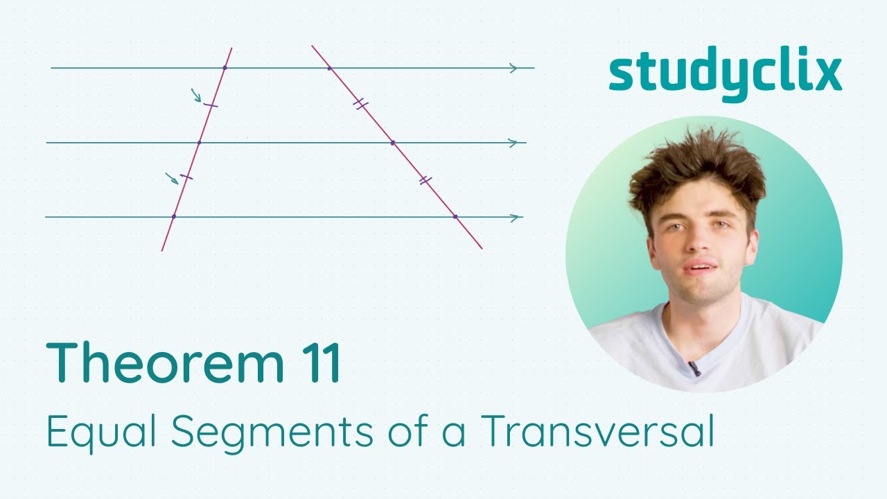 11. Maths Theorem 11: Equal Segments of a Transversal; Leaving Cert, Junior Cycle Geometry Proof