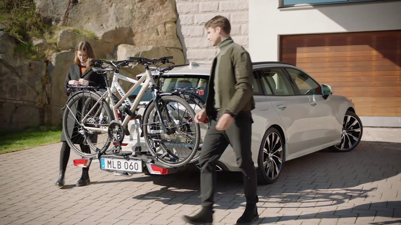 Hoe installeert u een opvouwbare fietsendrager op uw Volvo V60?