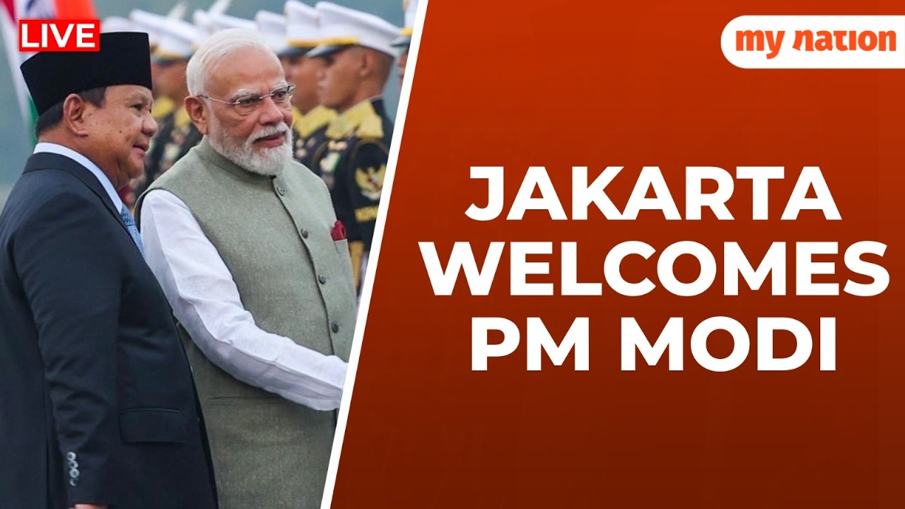 LIVE 🔴 PM Modi in Indonesia | Indian Community Welcomes PM in Jakarta | Watch Live