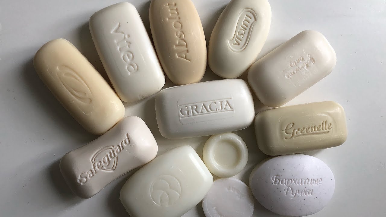Резка сухого белого мыла/ cutting dry white soap (absolut,safeguard, vitea, отельное мыло)