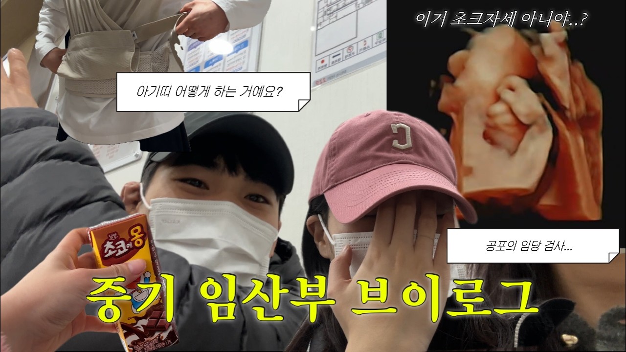 중기 임산부 브이로그 | 공포의 임당 검사...💉| 입체 초음파 실패?