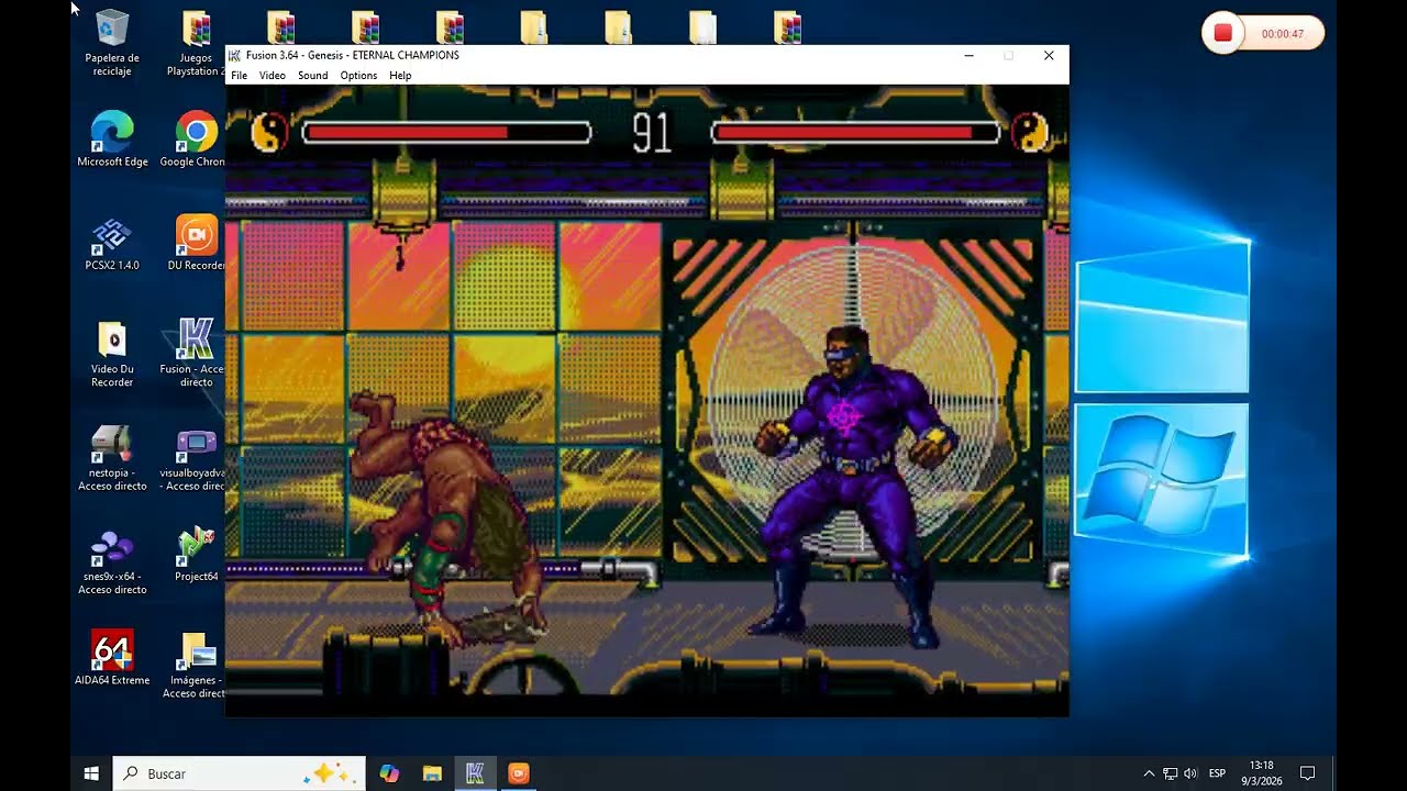 Eternal Champions (Sega Genesis) Slash vs Blade