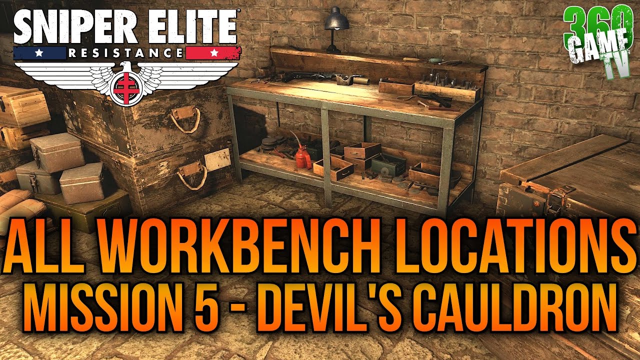 Sniper Elite Resistance - Workbench Locations - Mission 5 (Devil's Cauldron) Guide