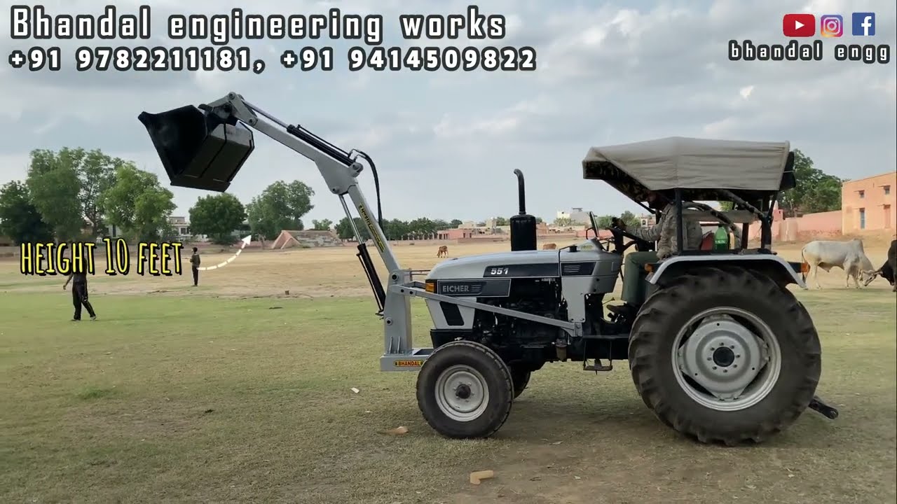 Front loader attachment for tractor, कम काम के लिए सबसे अच्छा लोडर