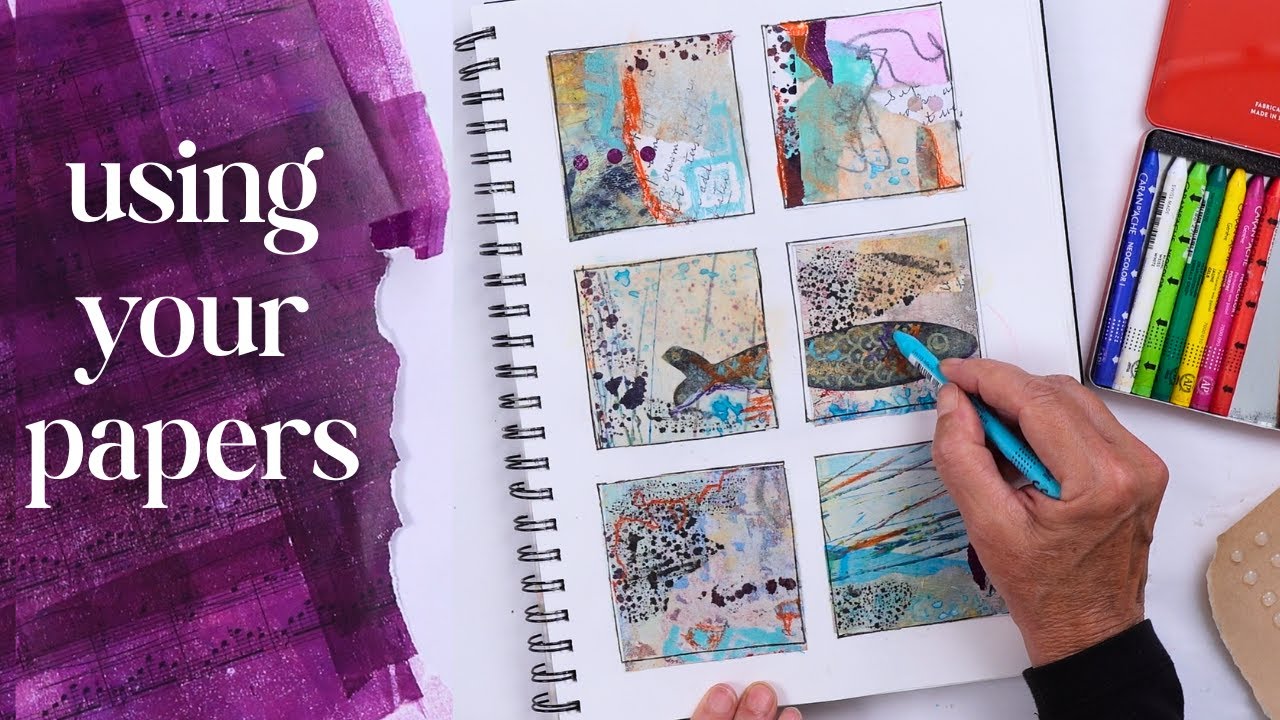 How To Use Transparent Papers In Collage