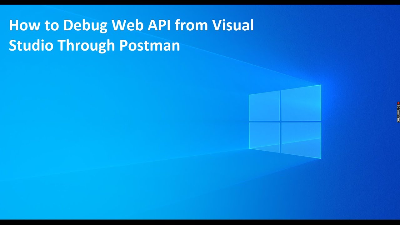 Debug Web API from Visual Studio Through PostMan