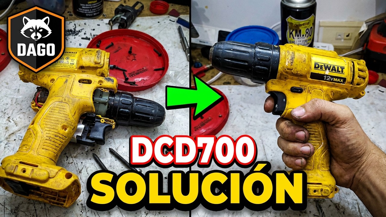 Atornillador Dewalt No Funciona ¿Cómo Repararlo? Solución Dewalt DCD700 (Cambio de motor)