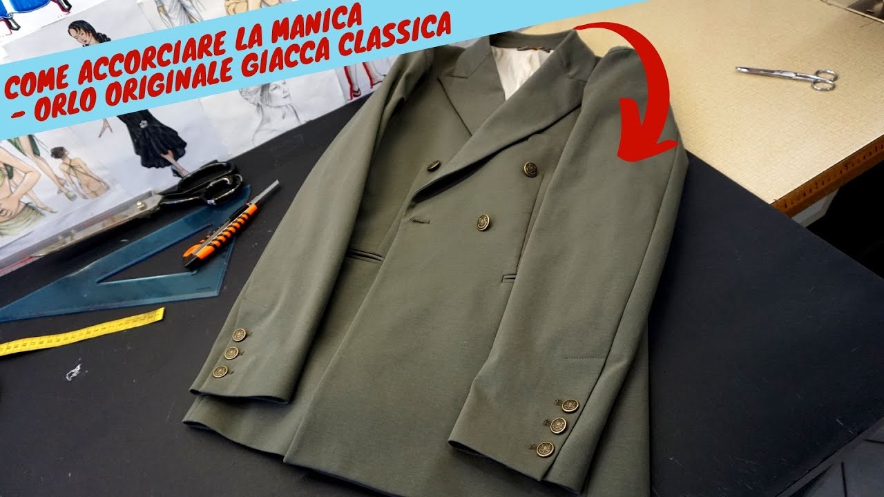 Manica Lunga? Come Accorciare la Manica di una Giacca Classica da Uomo mantenendo l'Orlo Originale!