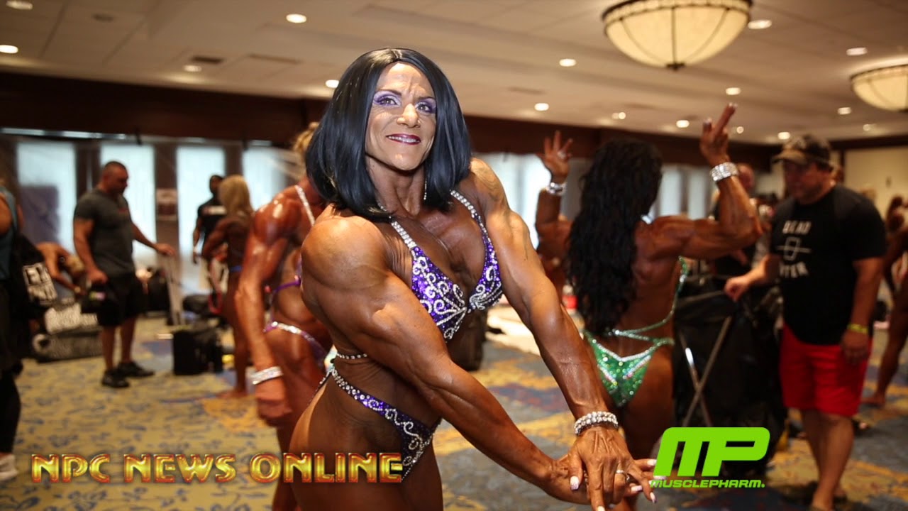 2018 NPC Teen Collegiate Masters National Women's Physique Over 50 Backstage video