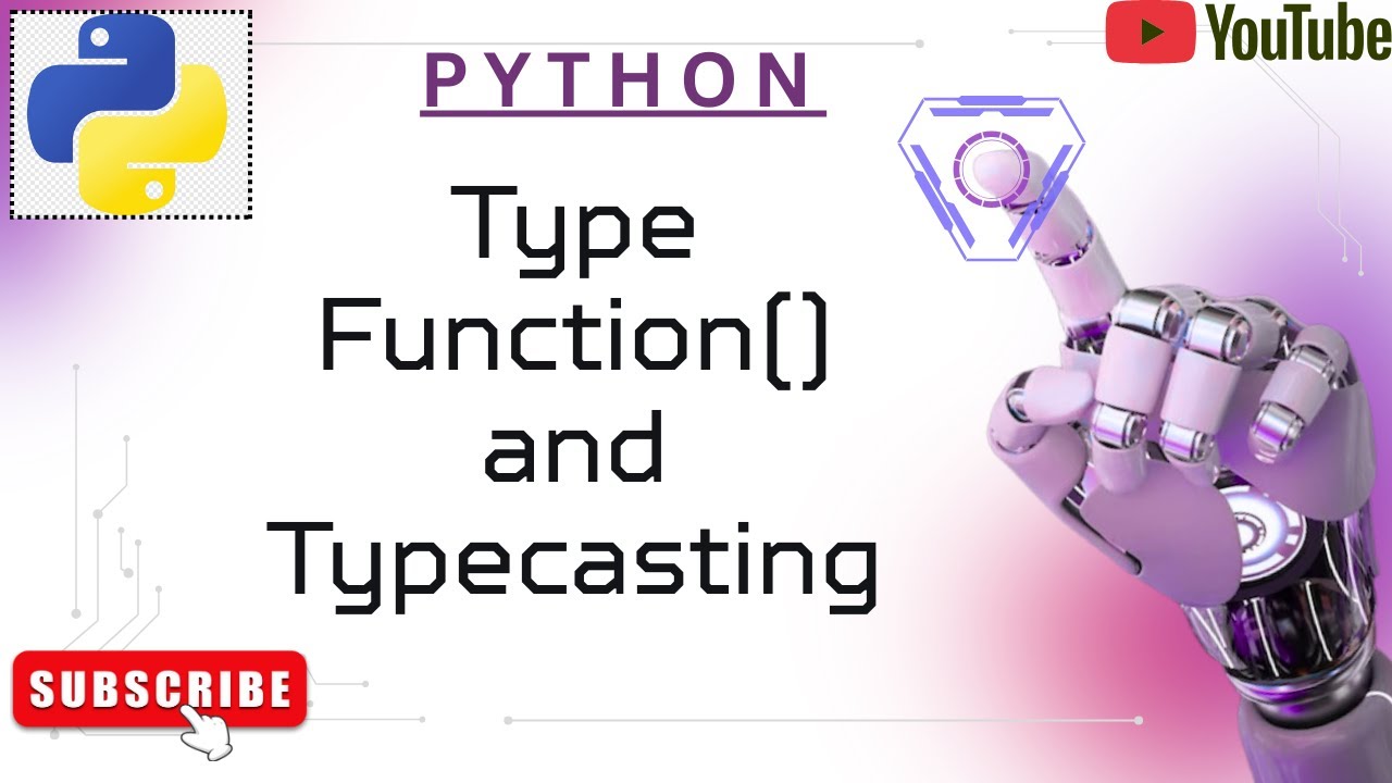 TypeFunction() and TypeCasting In Python. #Tech #AItools #shorts #YouTube #Viral