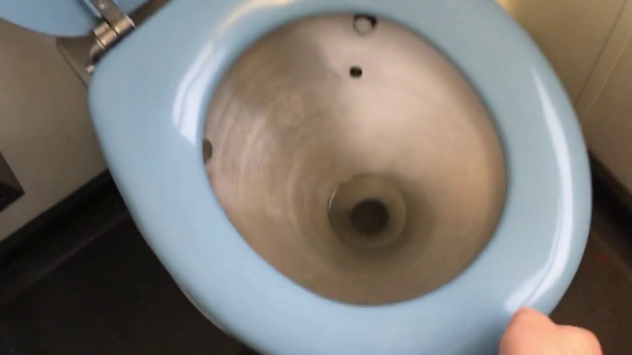 DB Bahn toilet: Vacuum Toilet on a train