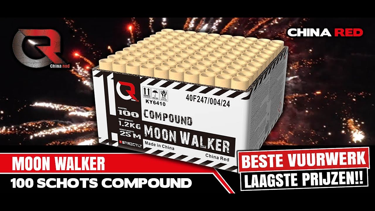 MOON WALKER - China Red - vuurwerk met inhoud