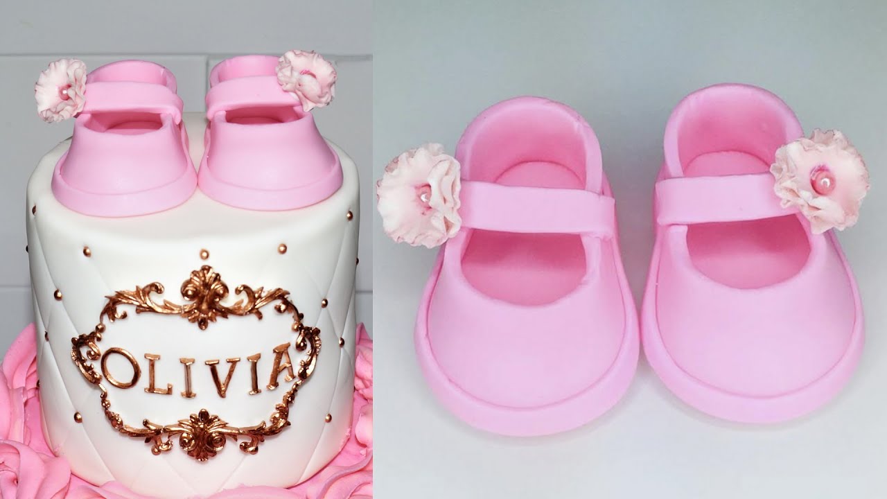 Cake decorating tutorials | how to work BABY GIRL SHOES | Sugarella Sweets