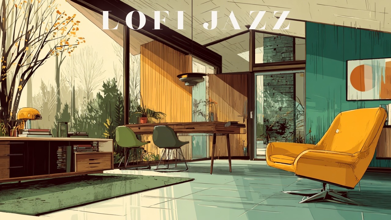 Lofi Jazz Study Mix [1 Hour] - Chill Coffee Shop Background Music for Focus