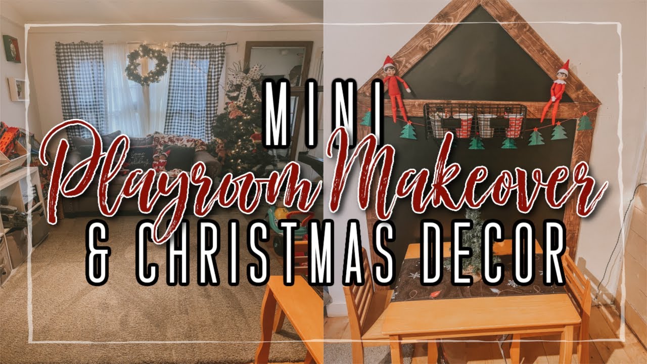 🎄 BUDGET FRIENDLY PLAYROOM MAKEOVER // PLAYROOM CHRISTMAS DECOR 🎄