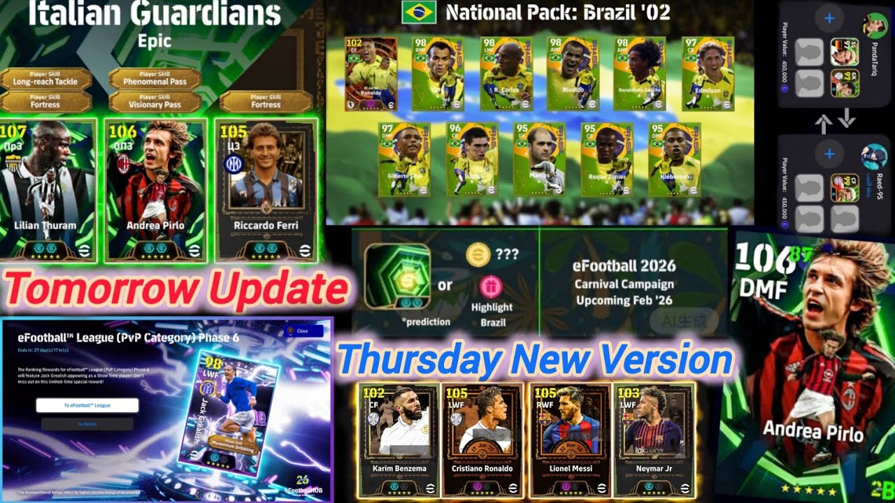 New Carnival Campaign : 🥶What is coming on Tomorrow and next Thursday In eFootball 2026 Mobile 