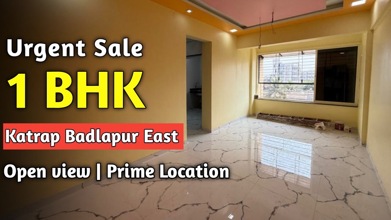Urgent Sale 1BHK Flat | Open View Flat, Prime Location | Katrap Badlapur East 