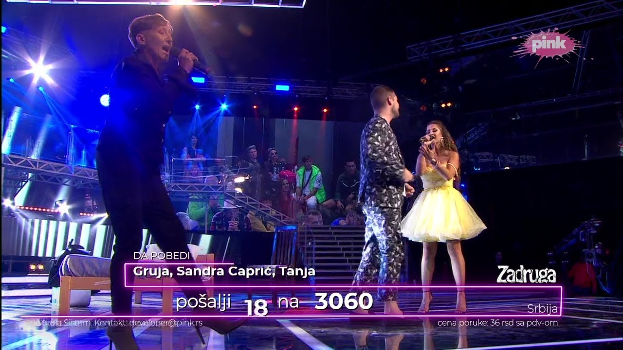 Z5: Zadrugovizija - Gruja, Tanja Jovićević i Sandra Čaprić - Da se opet rodim - 10.10.2021.