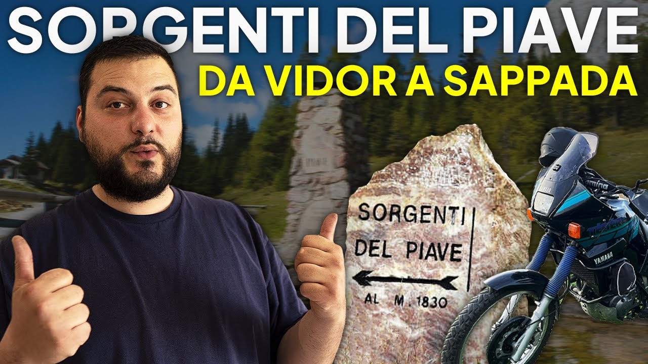 SORGENTE del FIUME PIAVE in MOTO