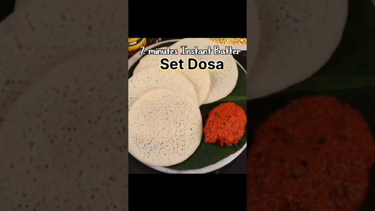 “Instant Set Dosa in 2 Minutes | No Fermentation | Soft & Fluffy Recipe 