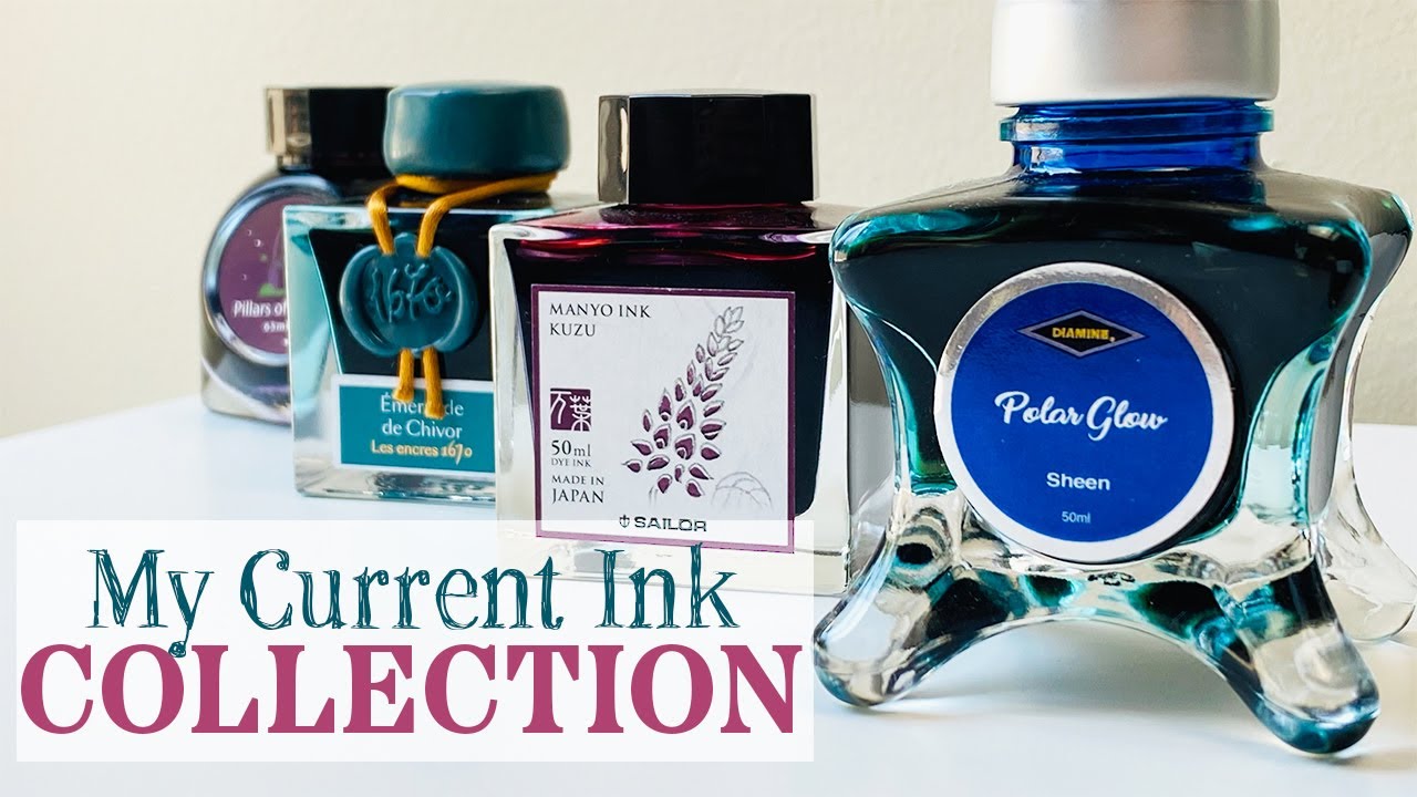 MY FOUNTAIN PEN INK COLLECTION | Diamine, Sailor, Colorverse & More