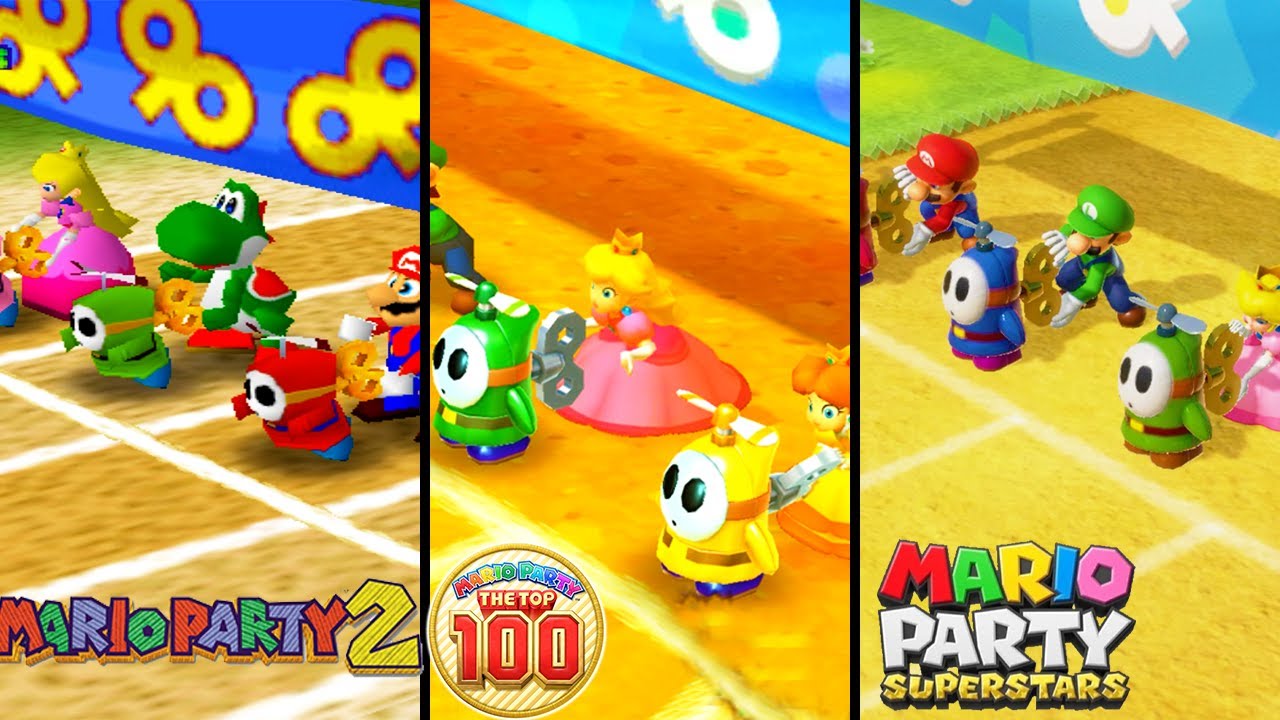 Evolution of Mecha-Marathon Minigames in Mario Party (1999-2021)