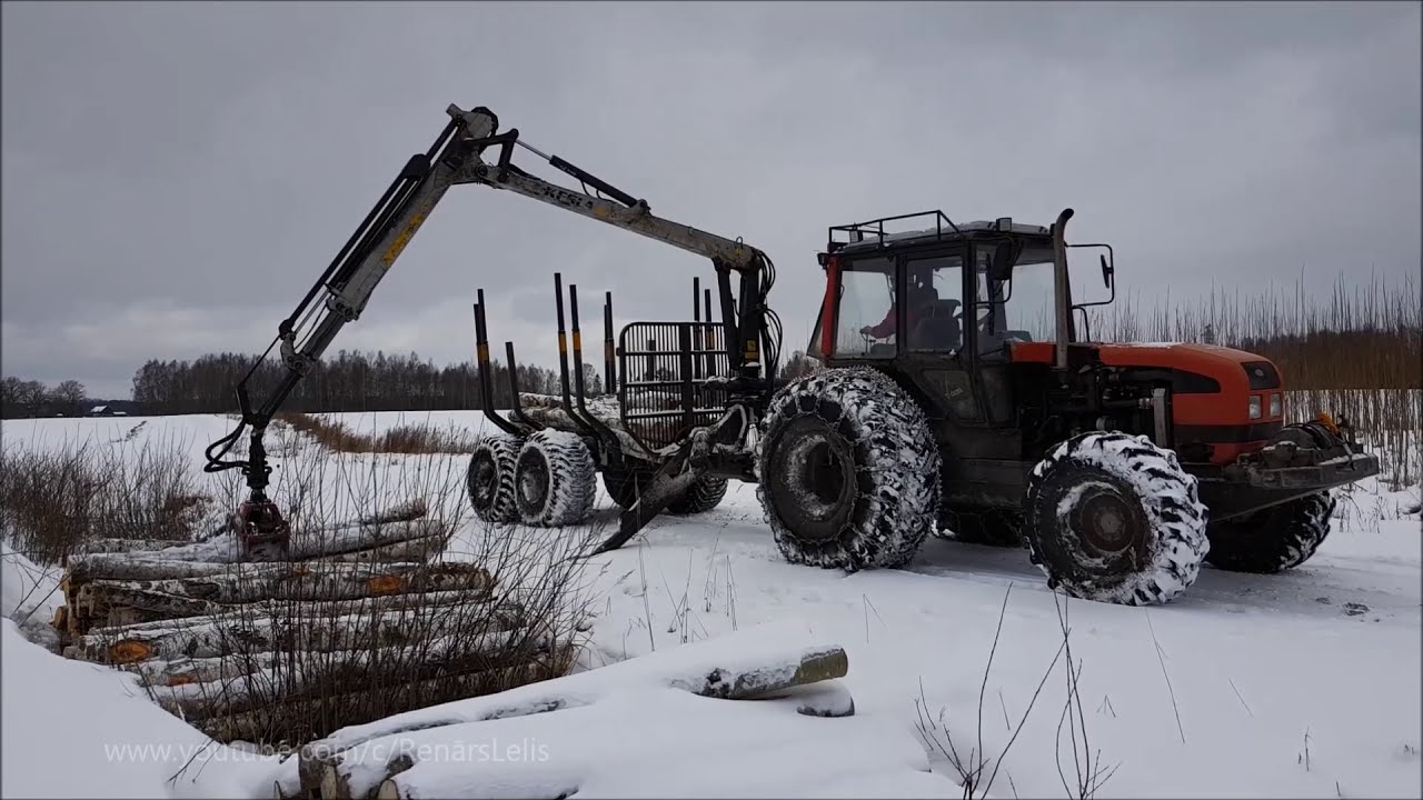 MTZ 952.3 with trailer Kesla