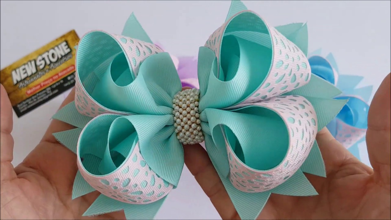 Laço de Gorgurão 🎀 Laço Boutique Bambolê Duas Cores 🎀 DIY  🎀 Pap 🎀 Tutorial 🎀 By Iris Lima